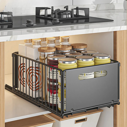 Kitchen Cabinet Organizer With Sliding System